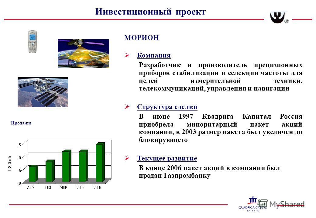 Условия инвестирования проектов