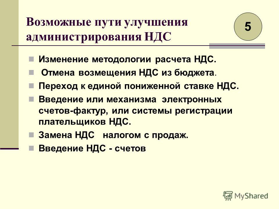 Презентация по ндс