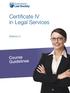 Certificate IV in Legal Services