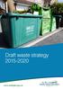 Draft waste strategy 2015-2020